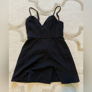 NBD black mini dress